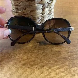 CHANEL | Accessories | Chic Black Chanel Sunglasses With 